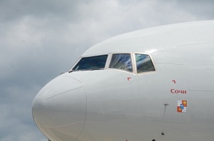 В сочинском аэропорту был встречен самолет с названием «Сочи»