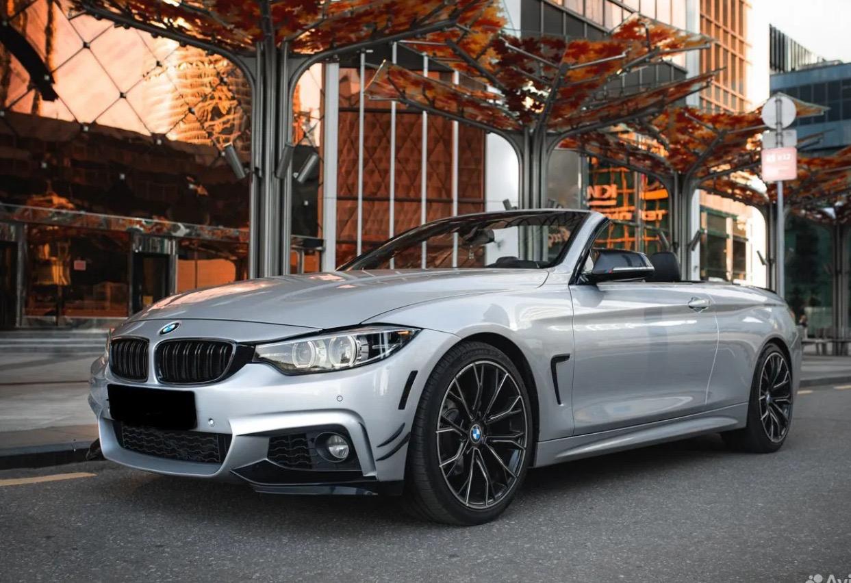 Cabrio BMW 4 белый матовый