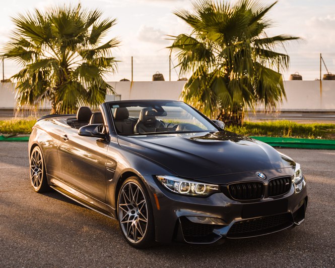 Cabrio BMW 4 белый матовый